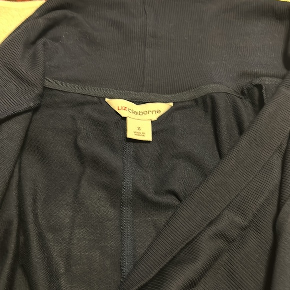 Navy Liz Claiborne cardigan Size S - Picture 10 of 11